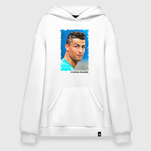 Худи SuperOversize хлопок Cristiano Ronaldo, цвет белый