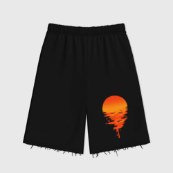 Женские шорты oversize футер хлопок Sunset
