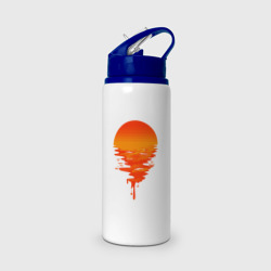 Бутылка для воды с трубочкой Sunset