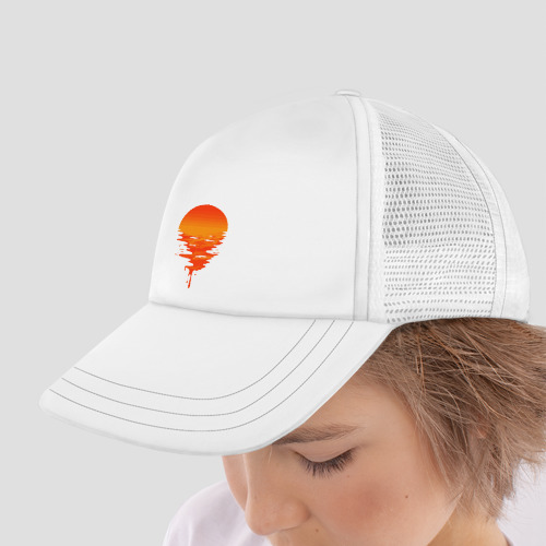 Детская кепка тракер Sunset, цвет белый - фото 4