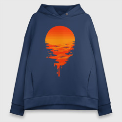 Женское худи Oversize хлопок Sunset