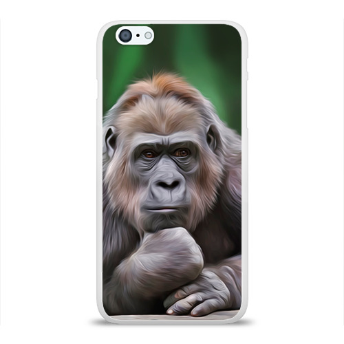 Чехол для iPhone 6Plus/6S Plus глянцевый Обезьяна Фото 01 Чехол для iPhone 6Plus/6S Plus глянцевый Обезьяна Фото 01