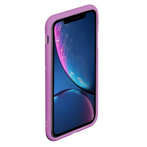Чехол для iPhone 11 Pro Max матовый Обезьяна, цвет фиолетовый - фото 2