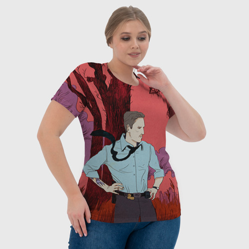 Женская футболка 3D Настоящий детектив, цвет 3D печать - фото 6