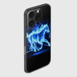 Чехол для iPhone 16 Pro силиконовый с защитой камеры Ледяной конь - фото 2