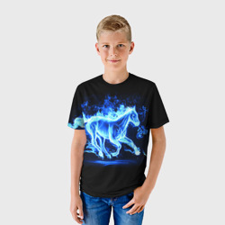 Детская футболка 3D Ледяной конь - фото 2