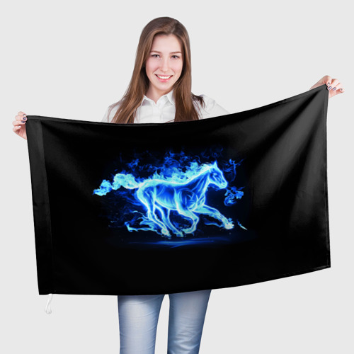 Флаг 3D Ледяной конь