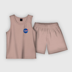 Детская пижама с шортами хлопок NASA