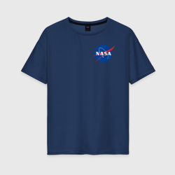 Женская футболка хлопок Oversize NASA