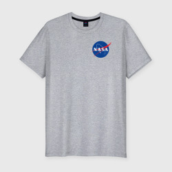Мужская футболка хлопок Slim NASA