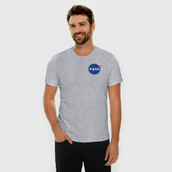Мужская футболка хлопок Slim NASA - фото 2