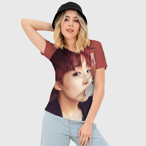 Женская футболка 3D Slim Джей-Хоуп - фото 3