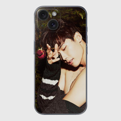 Чехол для iPhone 15 силиконовый с защитой камеры Ли Чжон Сок