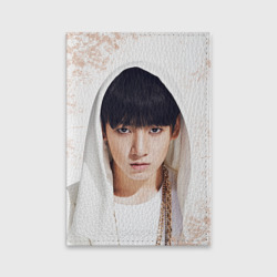 Обложка для паспорта матовая кожа Jeon Jung Kook