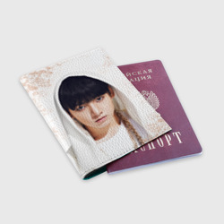 Обложка для паспорта матовая кожа Jeon Jung Kook - фото 2