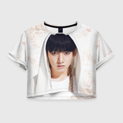 Женская футболка Crop-top 3D Jeon Jung Kook