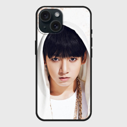 Чехол силиконовый для Apple iPhone 15 матовый Jeon Jung Kook