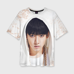 Женская футболка oversize 3D Jeon Jung Kook