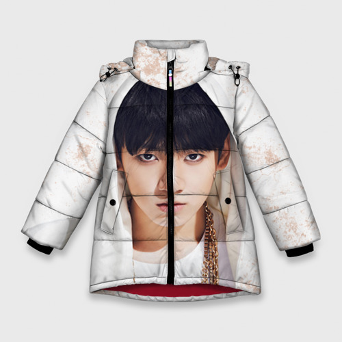 Зимняя куртка для девочек 3D Jeon Jung Kook, цвет красный