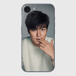 Чехол для iPhone 15 силиконовый с защитой камеры Lee Min Ho
