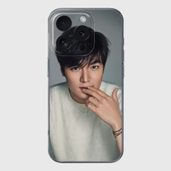 Чехол для iPhone 16 Pro Max силиконовый с защитой камеры Lee Min Ho