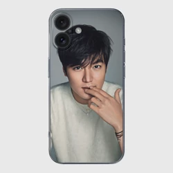 Чехол для iPhone 16 силиконовый с защитой камеры Lee Min Ho