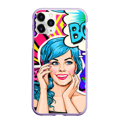 Чехол для iPhone 11 Pro матовый Pop art