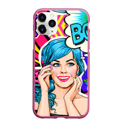 Чехол для iPhone 11 Pro Max матовый Pop art