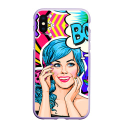 Чехол для iPhone XS Max матовый Pop art