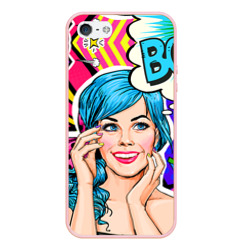 Чехол для iPhone 5/5S матовый Pop art