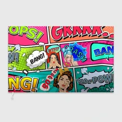 Флаг 3D Пинап POP art