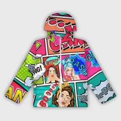 Женская ветровка 3D Пинап POP art