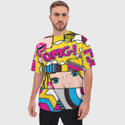 Мужская футболка oversize 3D POP art - фото 2