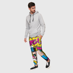Мужские брюки 3D POP art - фото 2