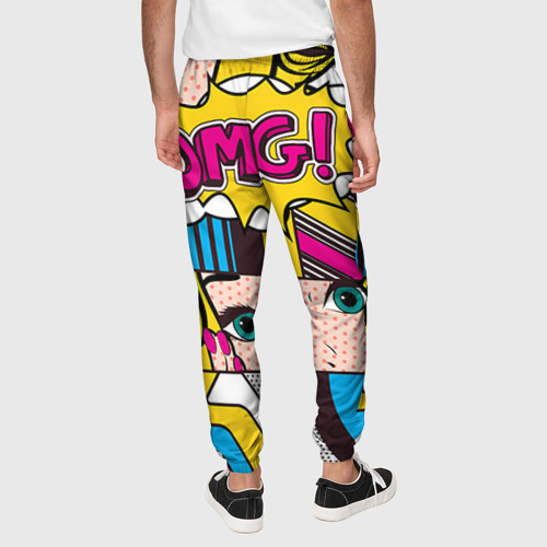 Мужские брюки 3D POP art, цвет 3D печать - фото 5