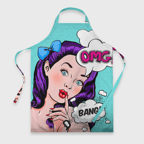 Фартук 3D Pop-art bang girl