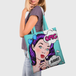 Шоппер 3D Pop-art bang girl - фото 2