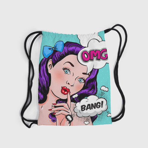 Рюкзак-мешок 3D Pop-art bang girl - фото 6