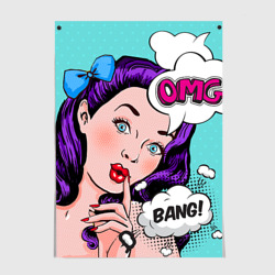 Постер Pop-art bang girl