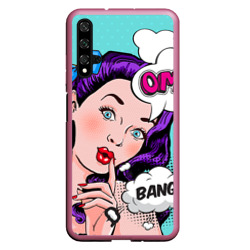 Чехол для Honor 20 Pop-art bang girl