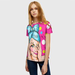 Женская футболка 3D POP art - фото 2