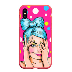 Чехол для iPhone XS Max матовый POP art