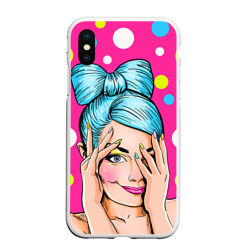 Чехол для iPhone XS Max матовый POP art