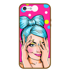 Чехол для iPhone 5/5S матовый POP art