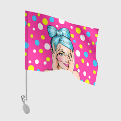 Флаг для автомобиля POP art