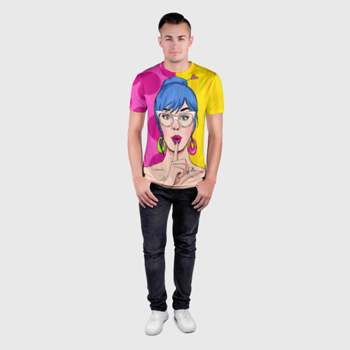 Мужская футболка 3D Slim POP art, цвет 3D печать - фото 4