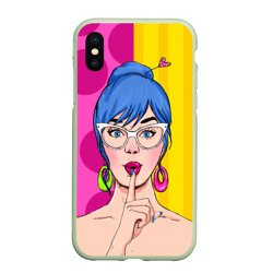 Чехол для iPhone XS Max матовый POP art