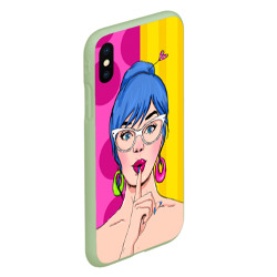 Чехол для iPhone XS Max матовый POP art - фото 2