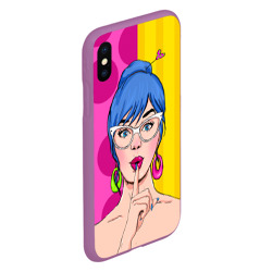 Чехол для iPhone XS Max матовый POP art - фото 2