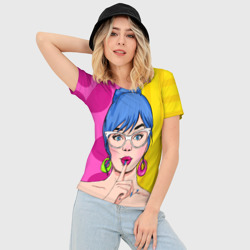 Женская футболка 3D Slim POP art - фото 2